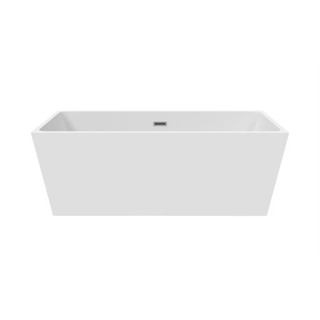 CASTELLO USA Sophia 63" Acrylic Freestanding Bathtub in White CB-37-63